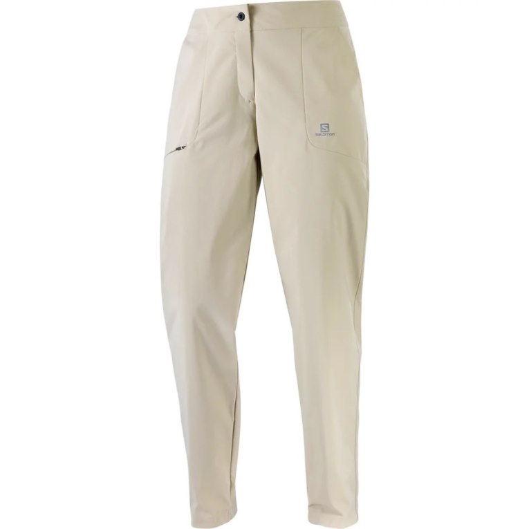 Salomon Wayfarer City Women's Sport Pants Cream | CA 6C13